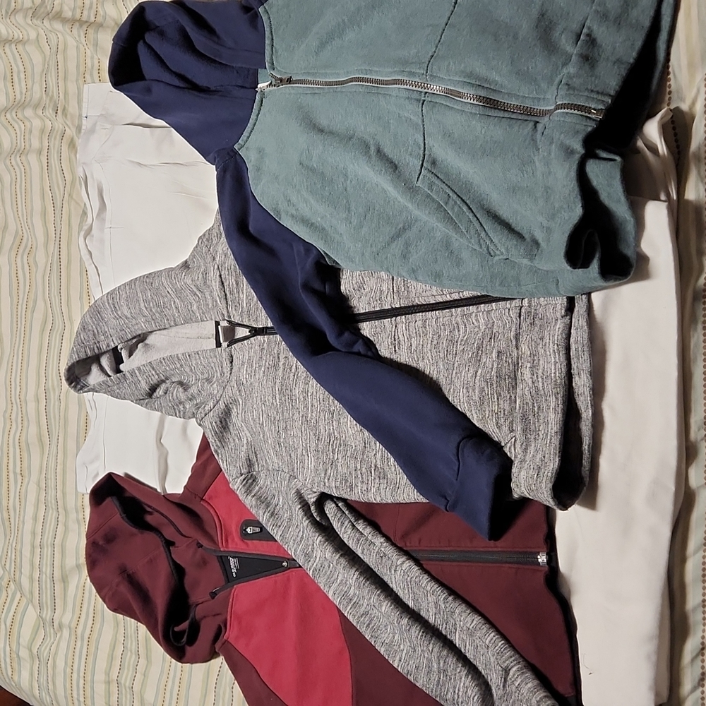 3 Old Navy zip up hoodies size L (10/12)